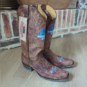 Boise State University Broncos Gameday Board Room Boots Mens Cowboy Boots 10, 11